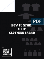 How To Start A Clothing Brand - SBH E-Book