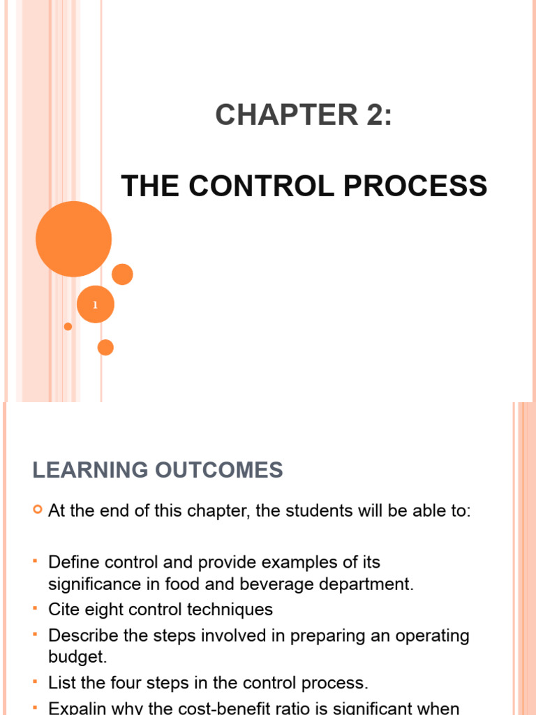 Control Process in Food Management | PDF | Budget | Profit (Economics)