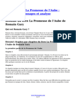 Romain Gary La Promesse de Laube Resume Personnages Et Analyse