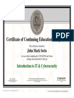 Cybrary Cert Introduction To It and Cybersecurity