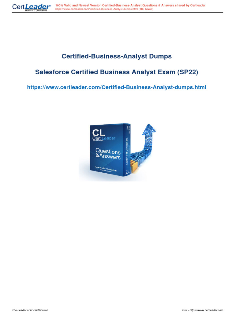 Salesforce Pass4sure Certified Business Analyst Free draindumps
