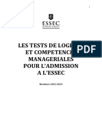 Essec 2023 Test