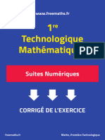 Etude de La Monotonie D Une Suite Corrige