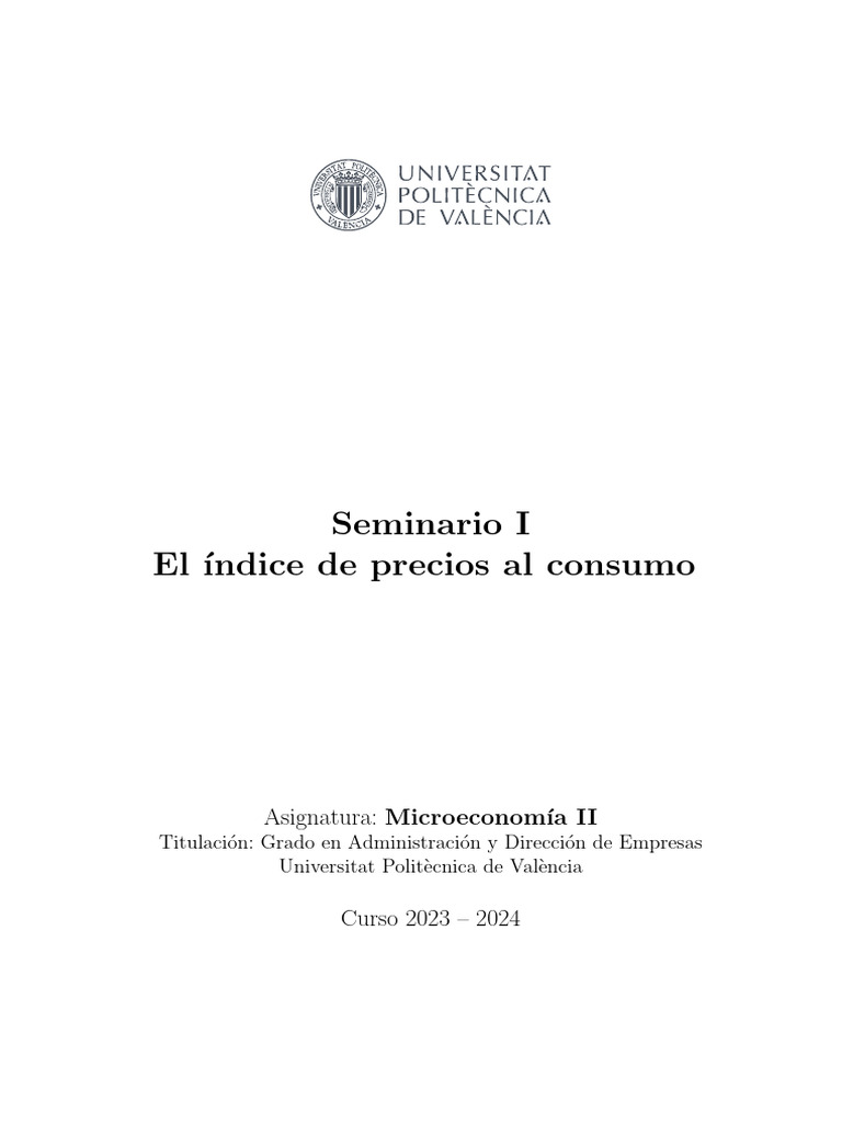 Seminario i ipc pdf inflaci n ndice de precios al consumidor