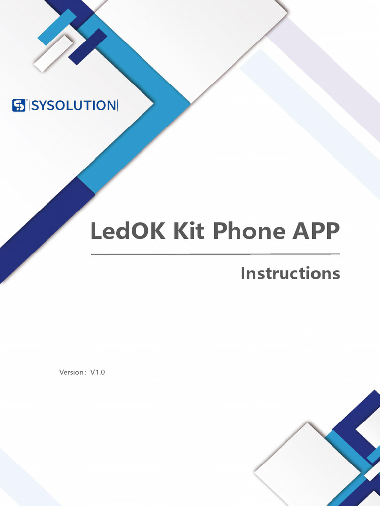 Ledok kit phone app instructions v 1 0 pdf wi fi digital technology