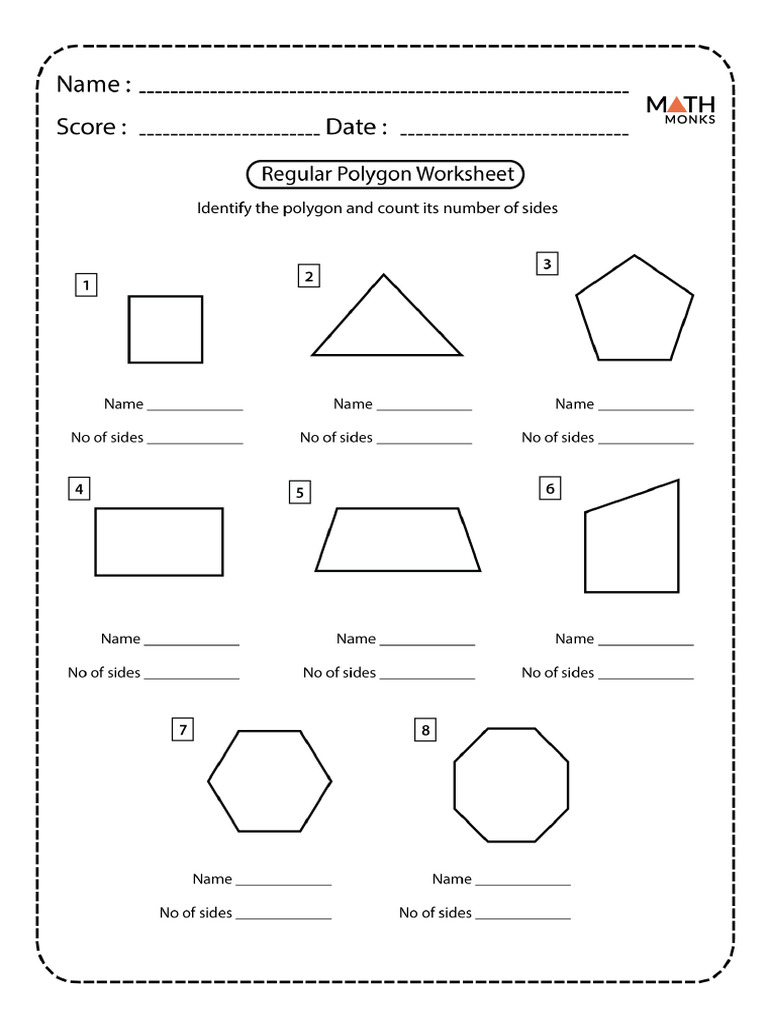 Polygons Worksheet | PDF