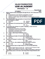 Physics Yasir Academy Test (Full Book)