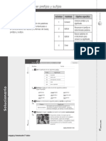 Ficha 6 Avanza Solucionario Reconocer Prefijos y Sufijos