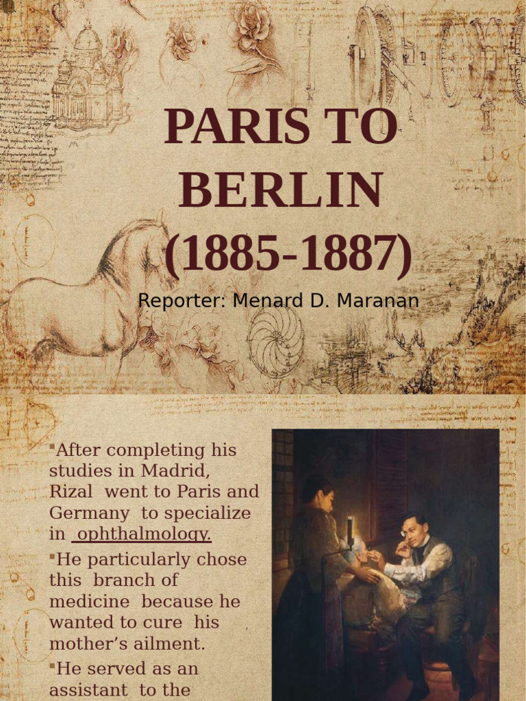 Rizal Paris To Berlin | PDF | History