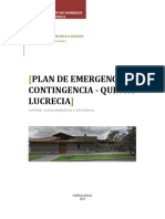 Plan de Emergencia y Contingencia - Quinta Lucrecia