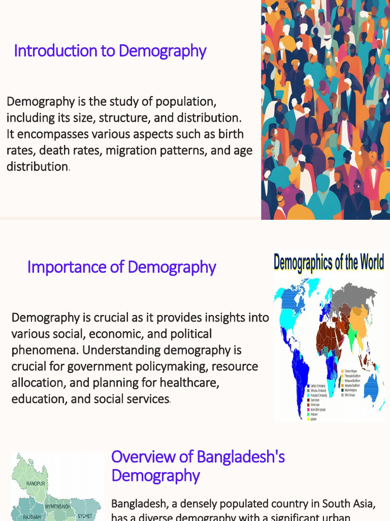 Bangladesh Demography: Insights & Comparisons | PDF | Developing ...