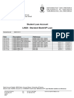 Student Loan Account L0628 - Standard Bank/UP Loan