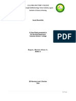 Acute Bronchitis Case Study