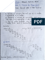 Memória de Cálculo - Lista 1