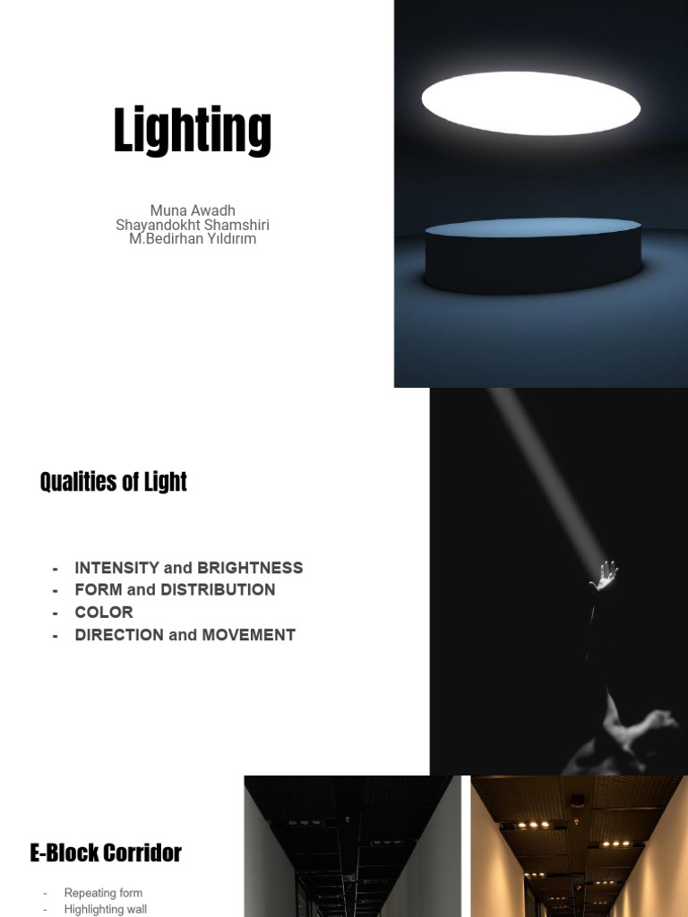 Muna, Shayandokht, M.Bedirhan. Lighting | PDF