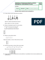 Nivelamento de Matemática Prova 6°ano