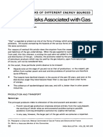 Trends in Risks Associated With Gas: Respective Risks of Different Energy Sources