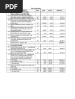 Bill of Quantity