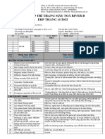 Lich Bảo trì Đông Hội-T12 - RiverB - 2022