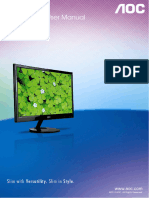 LCD Monitor User Manual: ®2012 AOC. All Rights Reserved