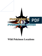 Wild Pokemon Locations