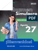 Examen de Admisión (Simulacro 2023 - 2)