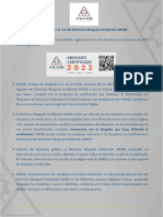 Reglas para Uso Del Distintivo Abogado Certificado ANADE 2023