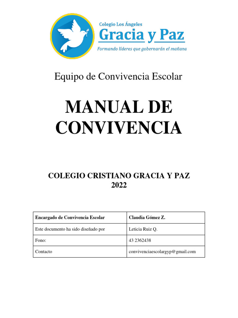 Manual Convivencia Escolar 2022 LOS ANGELES | PDF | Violencia | Abuso ...