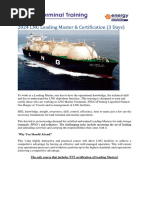 LNG. Cargo Operations | PDF | Liquefied Natural Gas | Gases