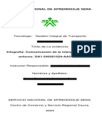 Infografía. Comunicación de La Interpretación Del Entorno. GA1-240201524-AA3-EV01