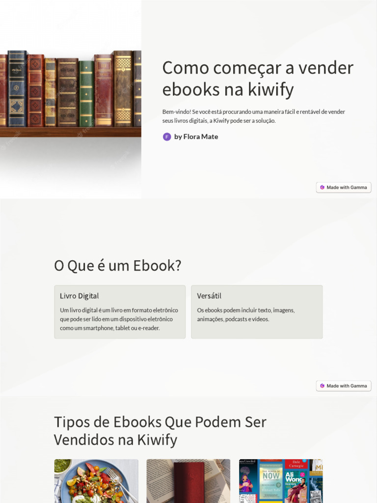 Como Comecar A Vender Ebooks Na Kiwify Pdf Livros Marketing