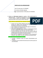 3 Verificação de Aprendizagem