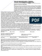 II - AVALIAÇÃO MENSAL DE LÍNGUA PORTUGUESA 9º Ano 2024 - Facchini - 1º Bimestre