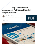 Web Scraping LinkedIn With Selenium in Python: A Step-by-Step Approach by Alena Gorb