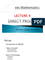 Discrete Mathematics - Lecture 9