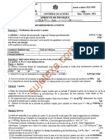 Physique - Collège Vogt - Controle - Terminale D Ti - Octobre 2021 - Année Scolaire 2021 - 2022