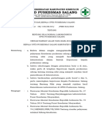 SK Tentang Rentang Nilai Normal Laboratorium