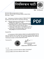 Ref 1) Election Commission of India Letter No 76/transparency
