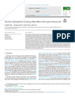 Chitosan Effect of The Type of Solvent Acid