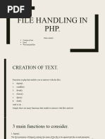 File Handling in PHP