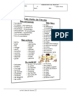 Fiche de Vocabulaire Dictionnaire Visuel Dynamique en Salle de Classe e - 105207