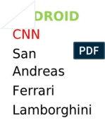 Android: San Andreas Ferrari Lamborghini