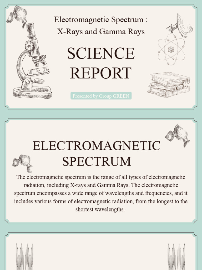 Cream And Green Illustrative Science Project Presentation Pdf Gamma