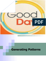 Generating Patterns Topic