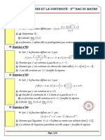 Séries Continuité Bac SC Maths - G.S.T