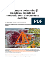 Não Compre Beterraba Já Picada Ou Ralada No Mercado Sem Checar Esse Detalhe - TudoGostoso