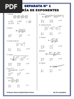 Teoría de Exponentes 4to de Secundaria
