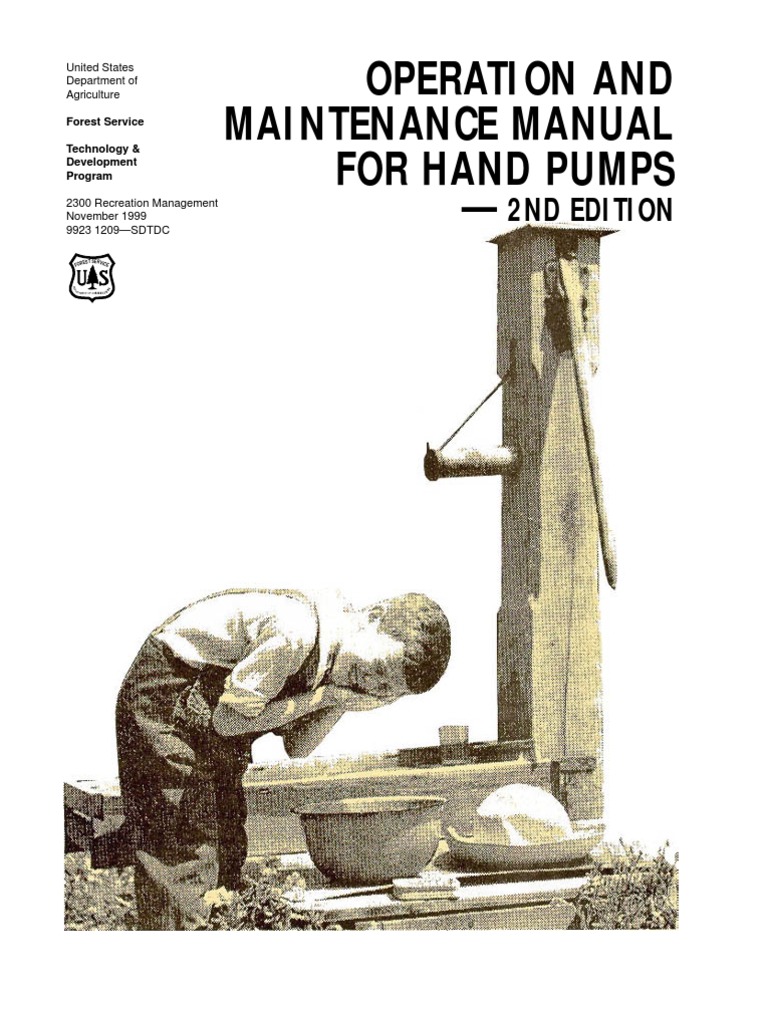 Hand Pump Operation and Maintenance Guide | PDF | Pump | Cylinder (Engine)