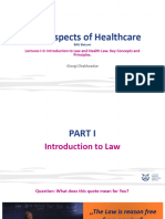 Health Law - Brief Summary