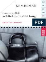 Am Freitag Schlief Der Rabbi La - Harry Kemelman